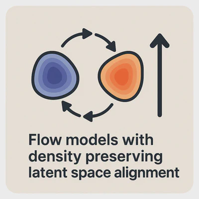 USFlows: Flow models with density preserving latent space alignment featured image